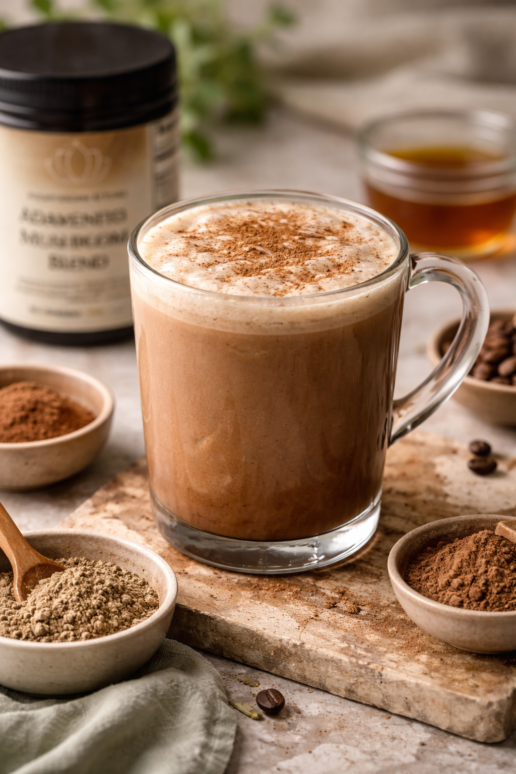 Adaptogen Mocha Mushroom Latte Recipe