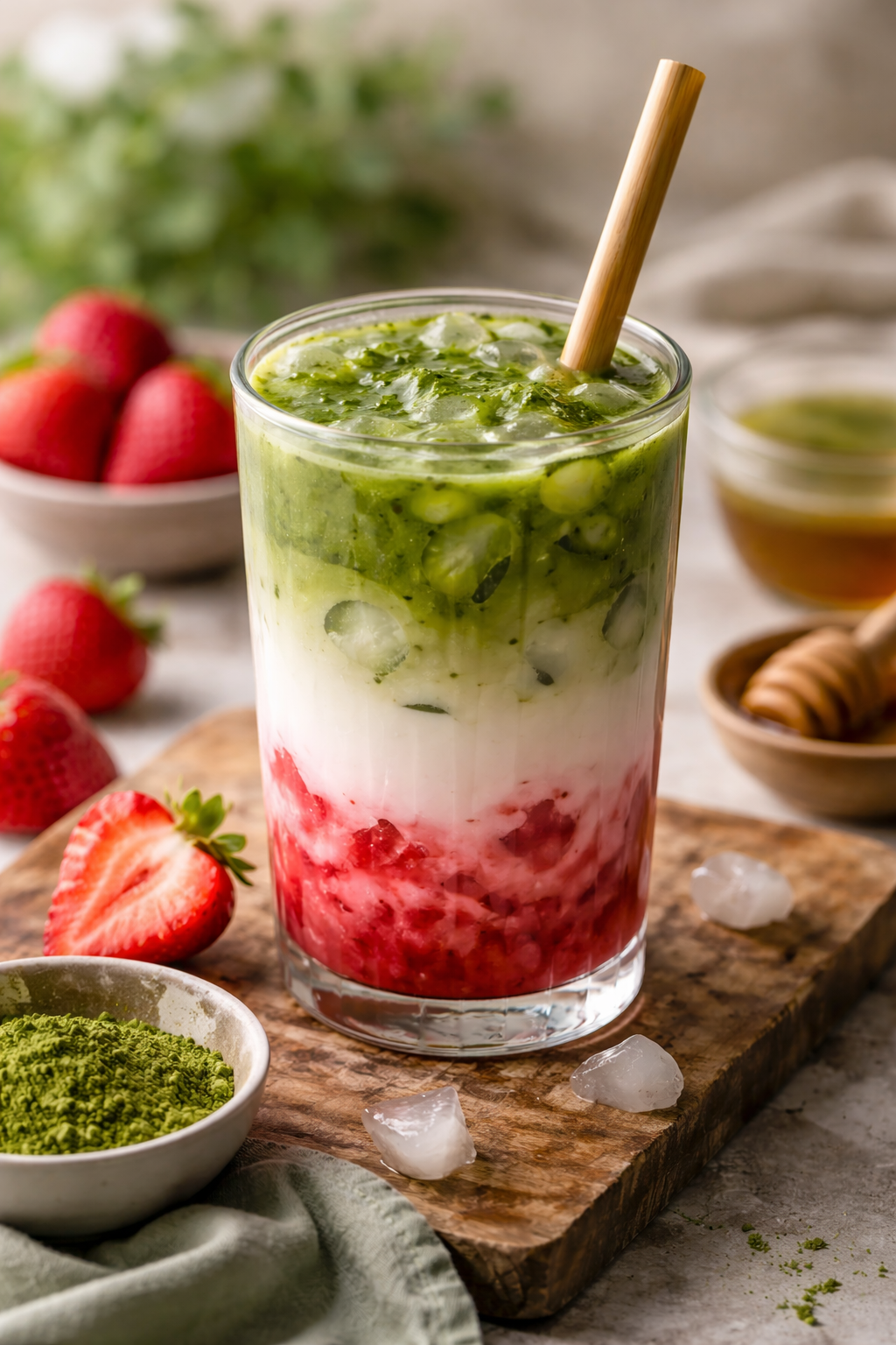Strawberry Matcha Ritual Latte Recipe