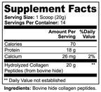 Infusion de peptides de collagène