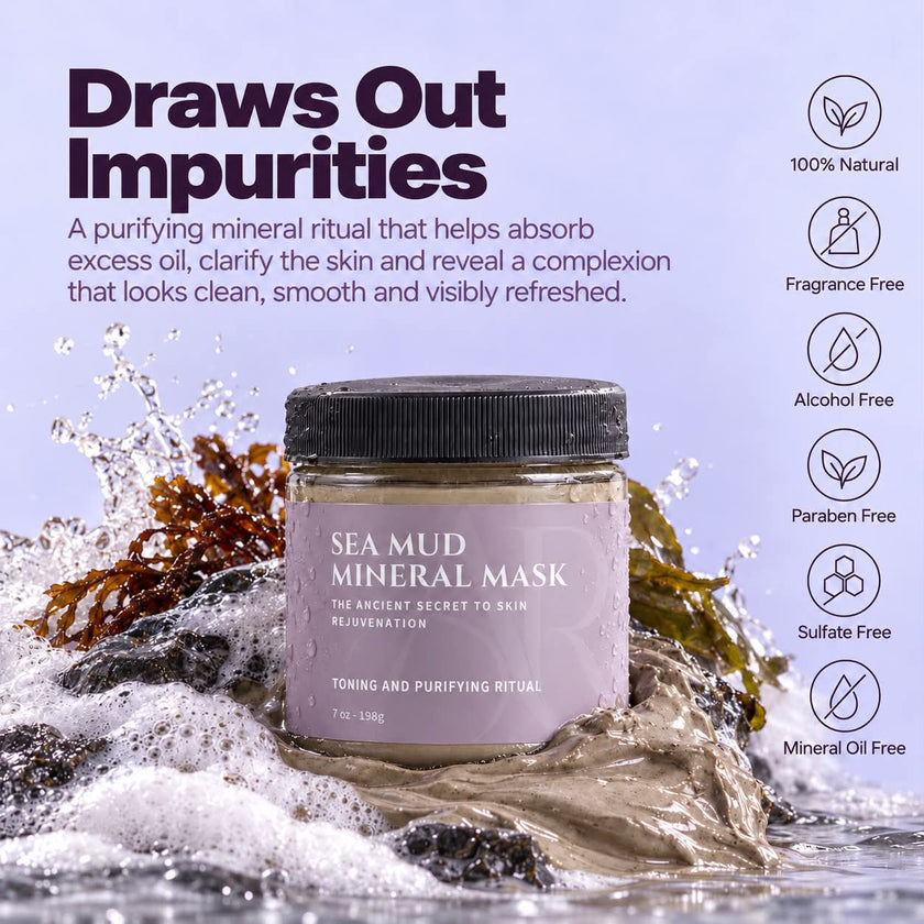 Masque minéral à la boue marine